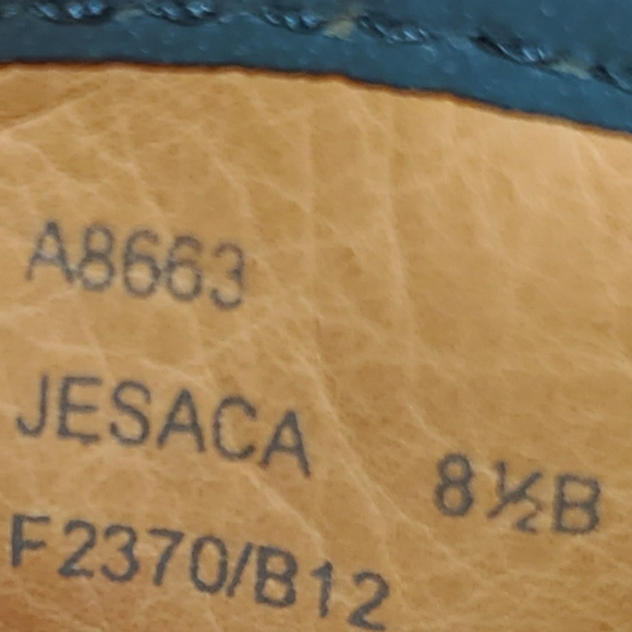 Blue Coach wedge slip on sandals - Picture 3 of 4